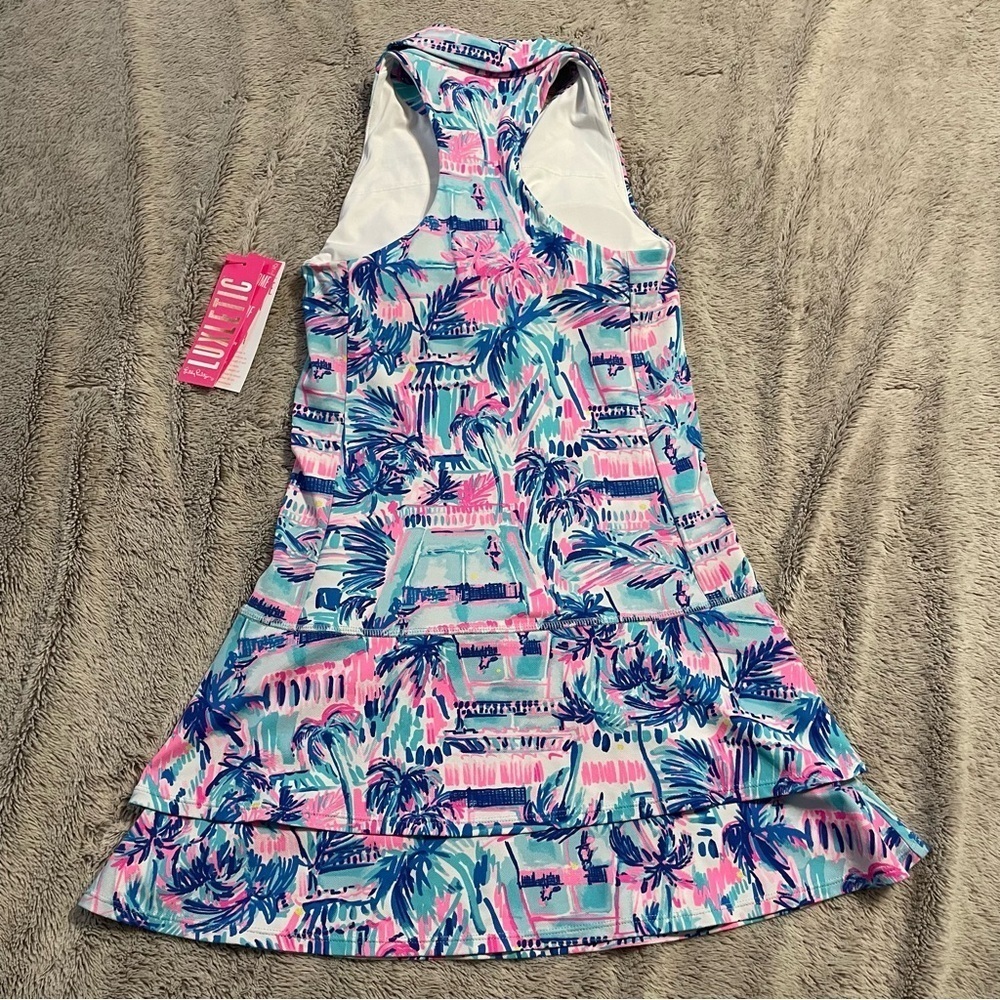 Lilly Pulitzer X Meryl Luxletic Dania Ravello Blue Dress NWT - Picture 2 of 12